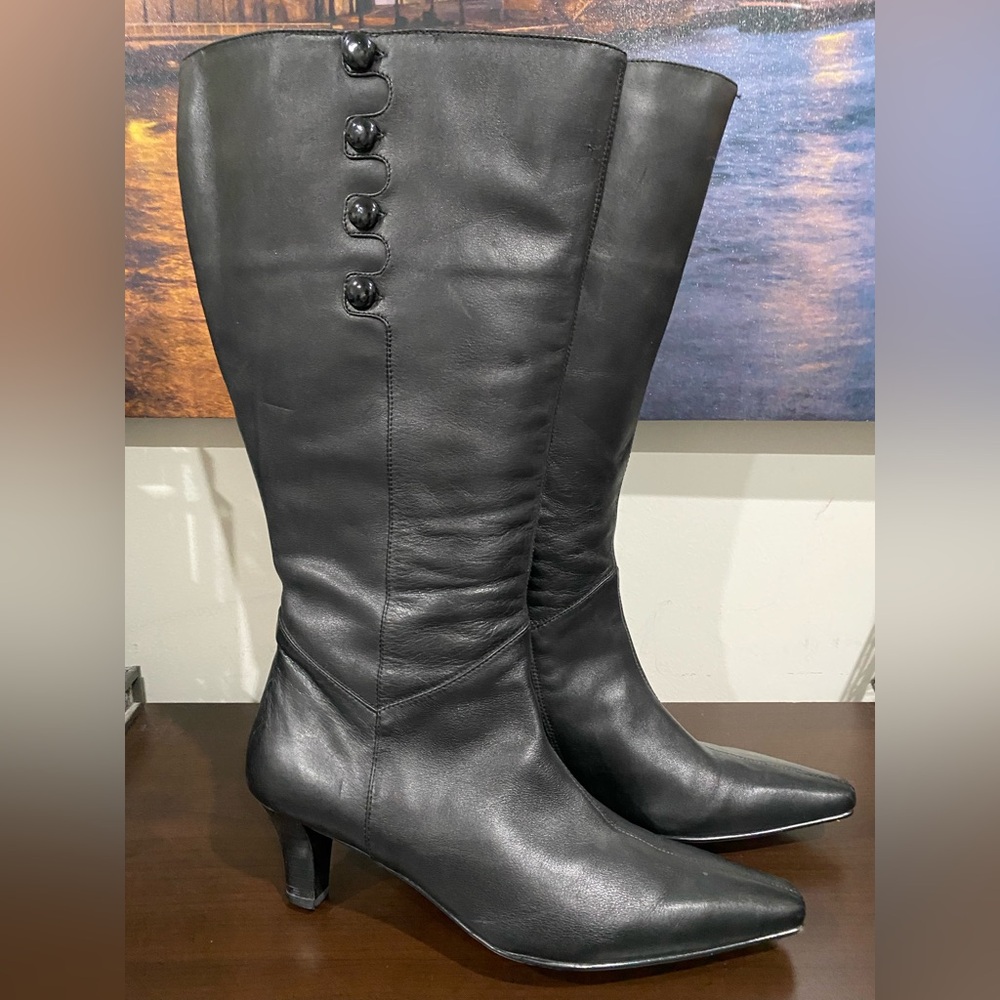 Ros Hommerson Black Heeled Boots